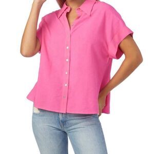 Crosby By Mollie Burch Foster Top Bubblegum Pink